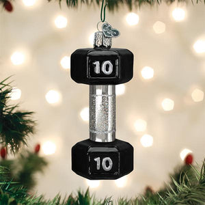 Dumbbell Ornament - christmas house