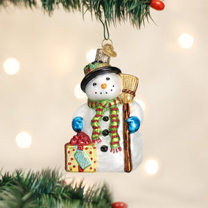 Gleeful Snowman Ornament - christmas house