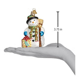 Gleeful Snowman Ornament - christmas house