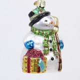 Gleeful Snowman Ornament - christmas house