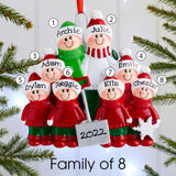 Personalised Family Christmas Xmas Tree Decoration Ornament - Shovel Family - christmas house