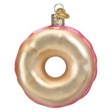 Pink Sprinkles Donut Ornament - christmas house