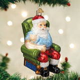 Santa Claus Vaccinated Ornament - christmas house