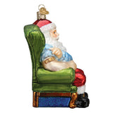 Santa Claus Vaccinated Ornament - christmas house